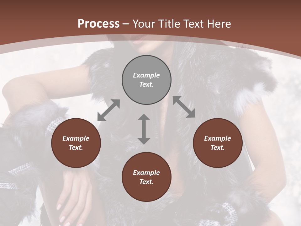 Snow Girl Face PowerPoint Template