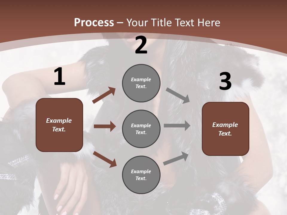 Snow Girl Face PowerPoint Template