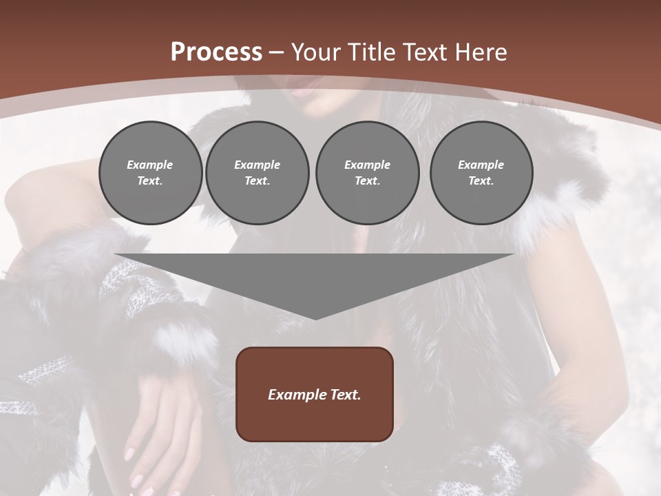 Snow Girl Face PowerPoint Template