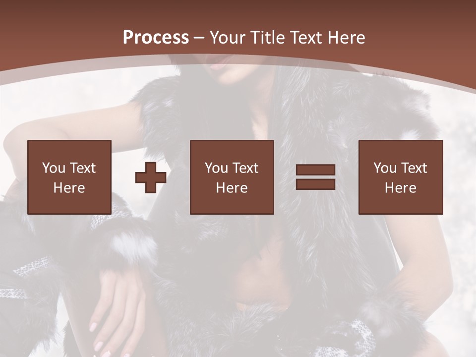 Snow Girl Face PowerPoint Template