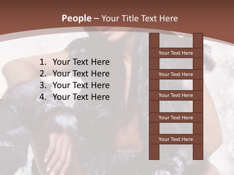 Snow Girl Face PowerPoint Template