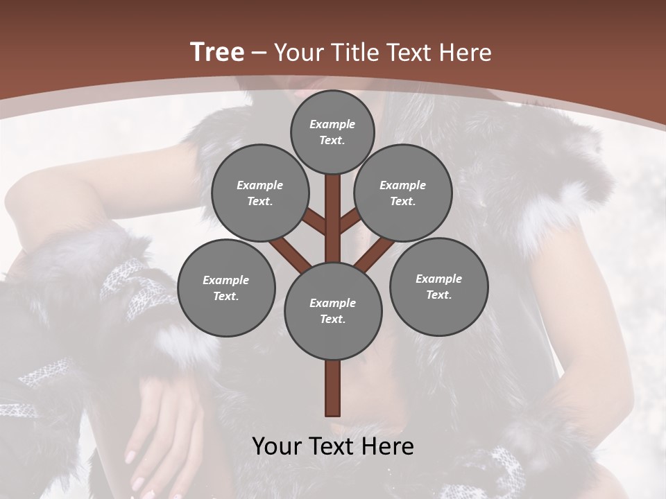 Snow Girl Face PowerPoint Template