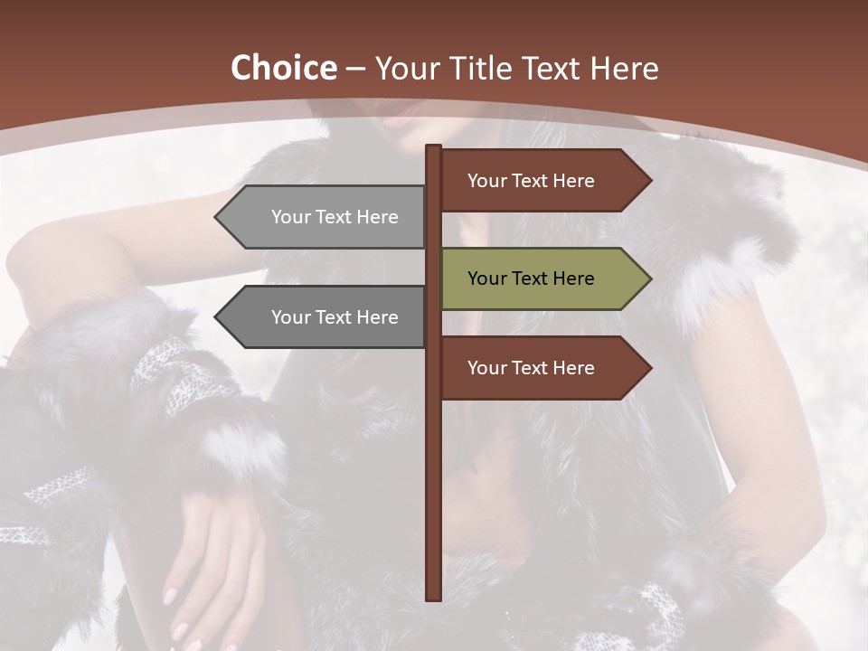 Snow Girl Face PowerPoint Template