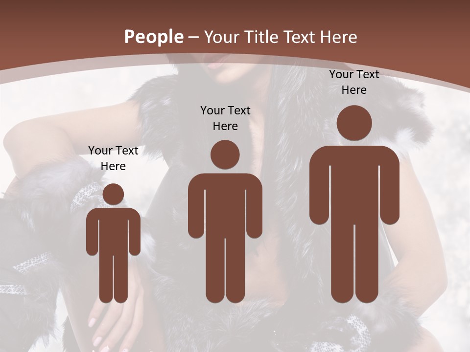 Snow Girl Face PowerPoint Template