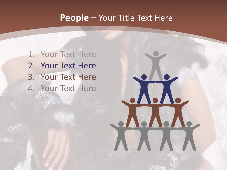 Snow Girl Face PowerPoint Template