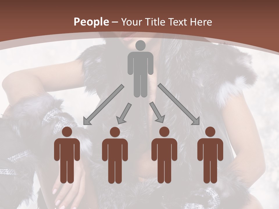 Snow Girl Face PowerPoint Template