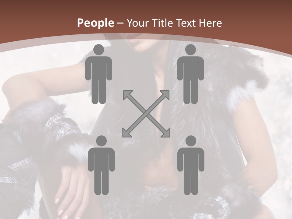 Snow Girl Face PowerPoint Template