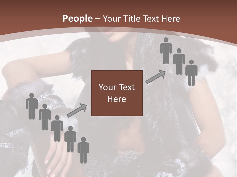 Snow Girl Face PowerPoint Template