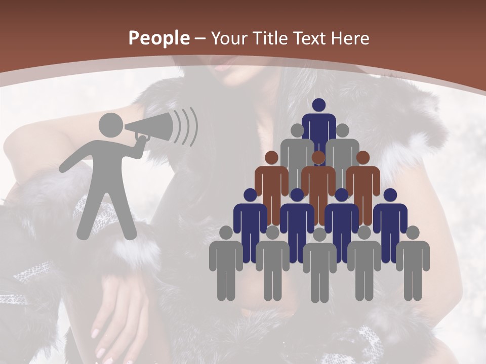 Snow Girl Face PowerPoint Template