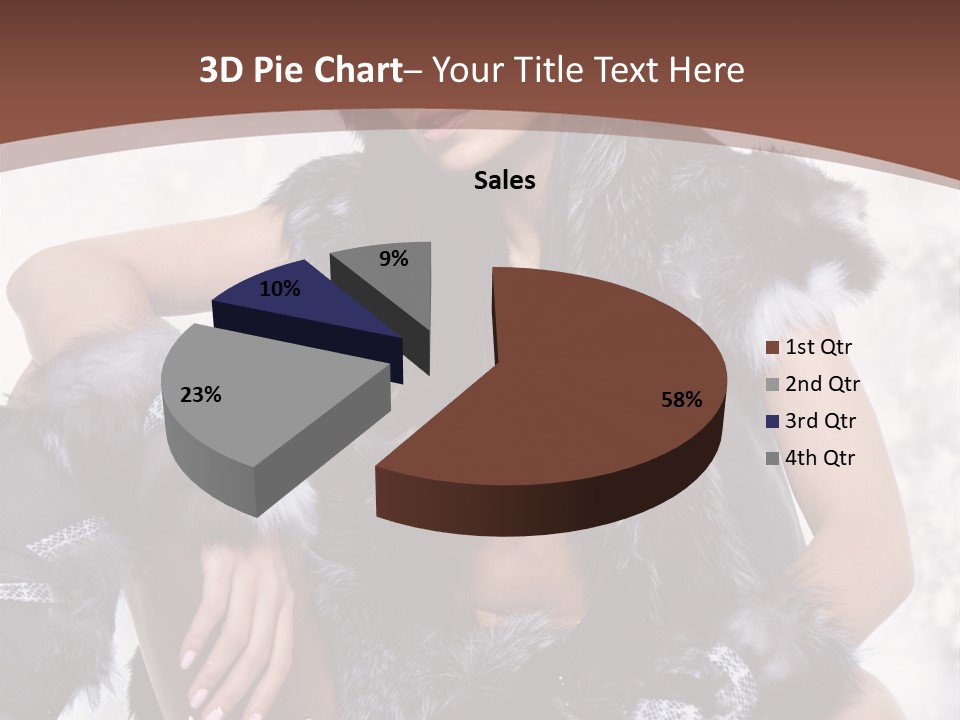 Snow Girl Face PowerPoint Template