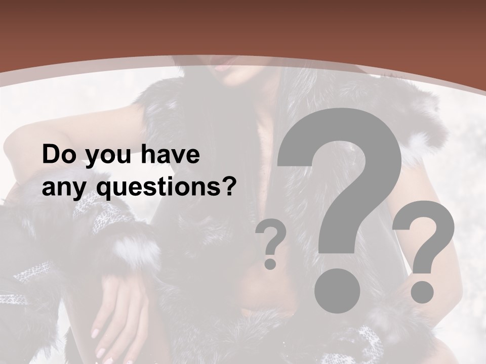 Snow Girl Face PowerPoint Template