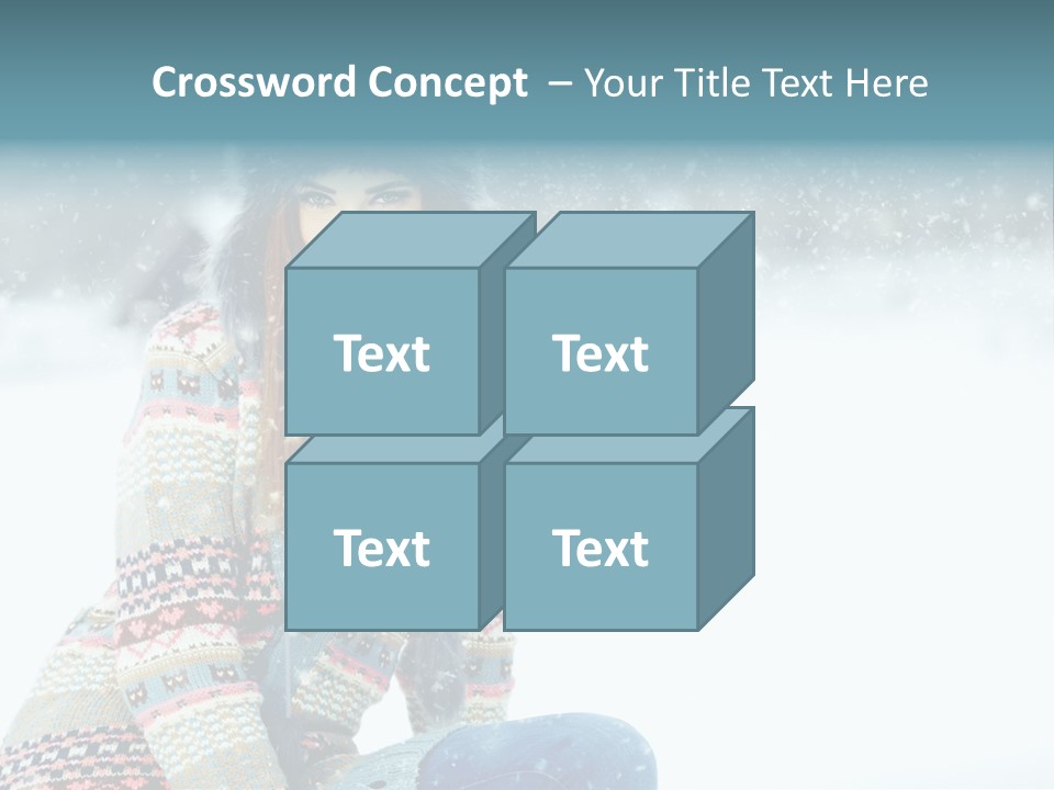 Cold Female Hands PowerPoint Template