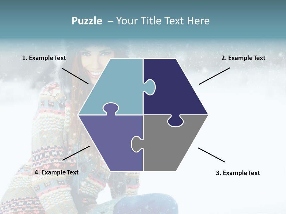 Cold Female Hands PowerPoint Template