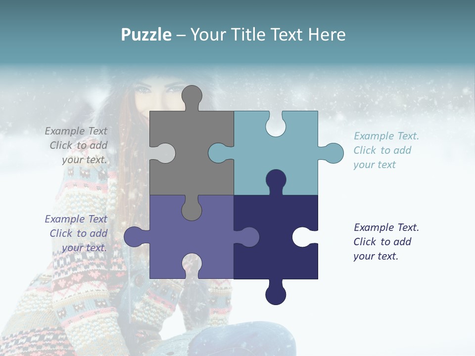 Cold Female Hands PowerPoint Template