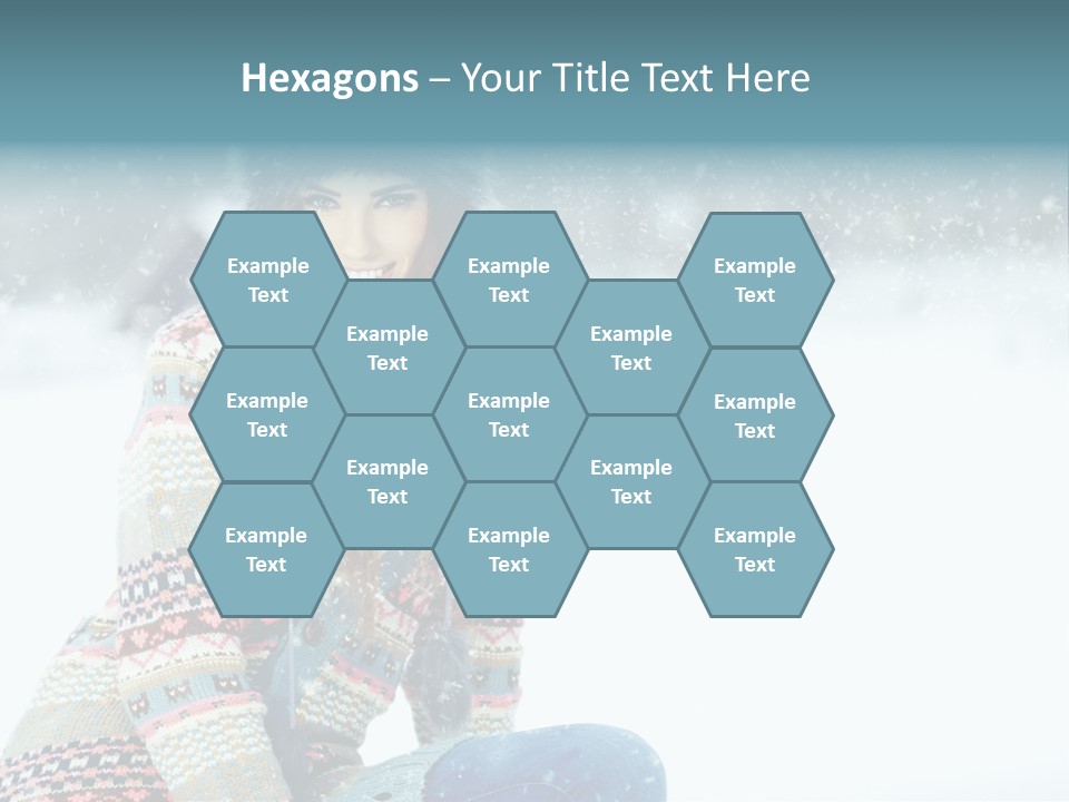 Cold Female Hands PowerPoint Template