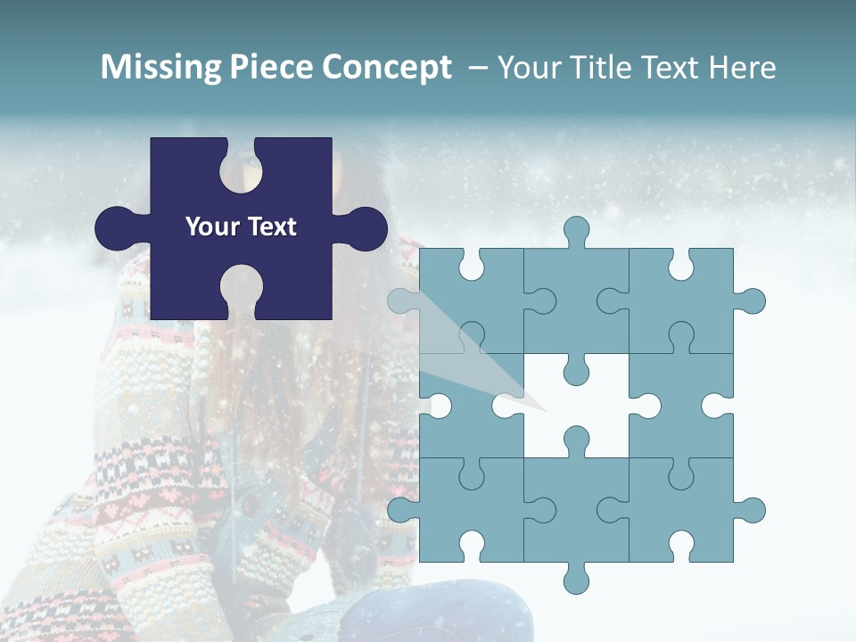 Cold Female Hands PowerPoint Template