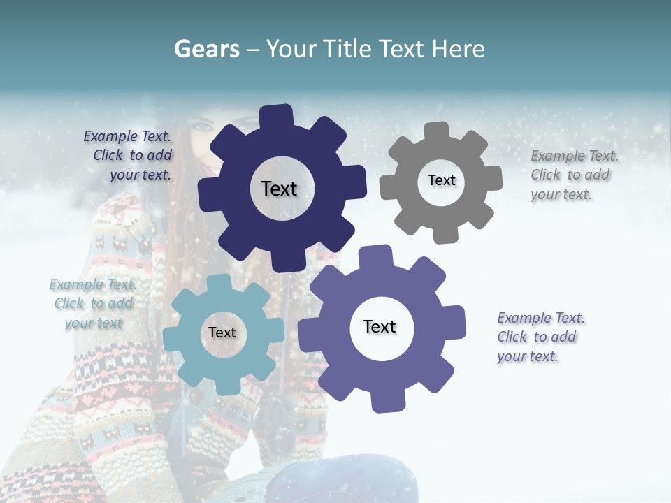 Cold Female Hands PowerPoint Template