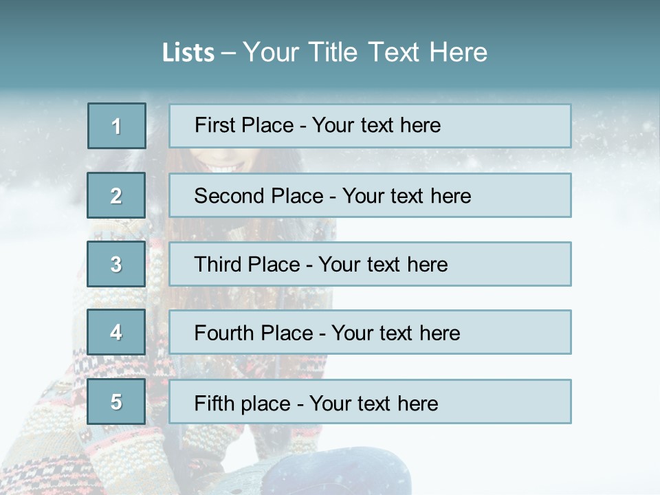 Cold Female Hands PowerPoint Template