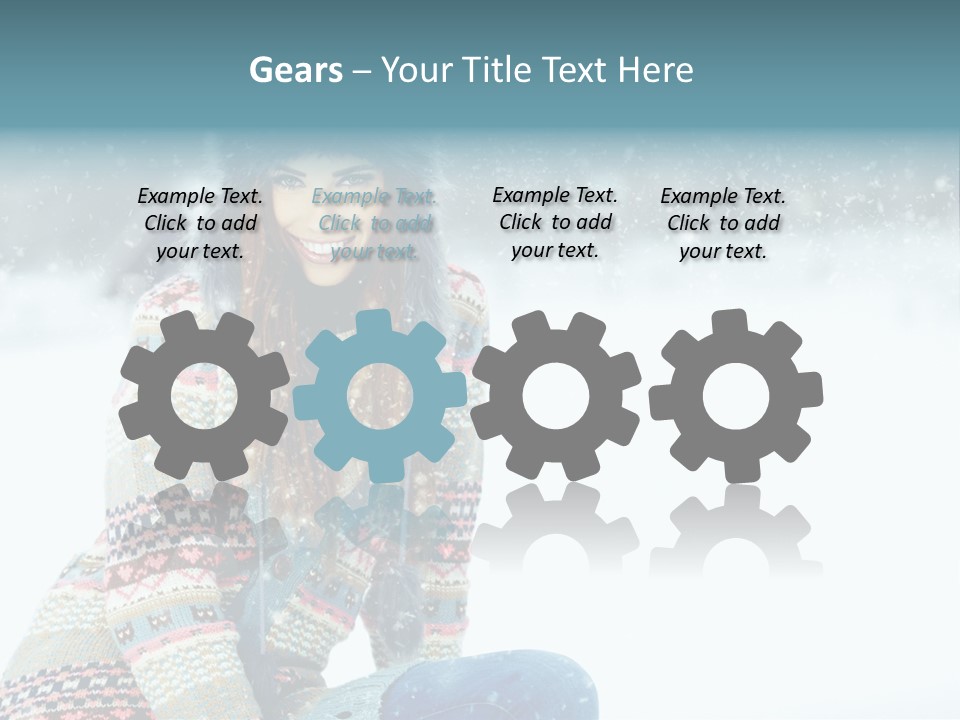 Cold Female Hands PowerPoint Template