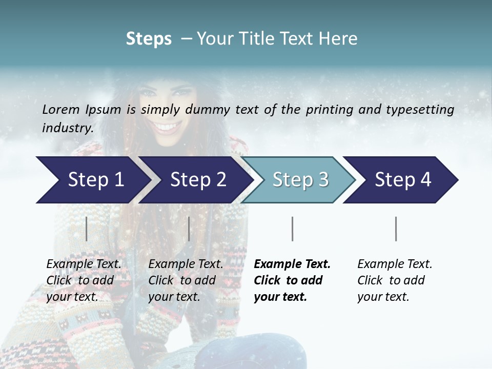 Cold Female Hands PowerPoint Template