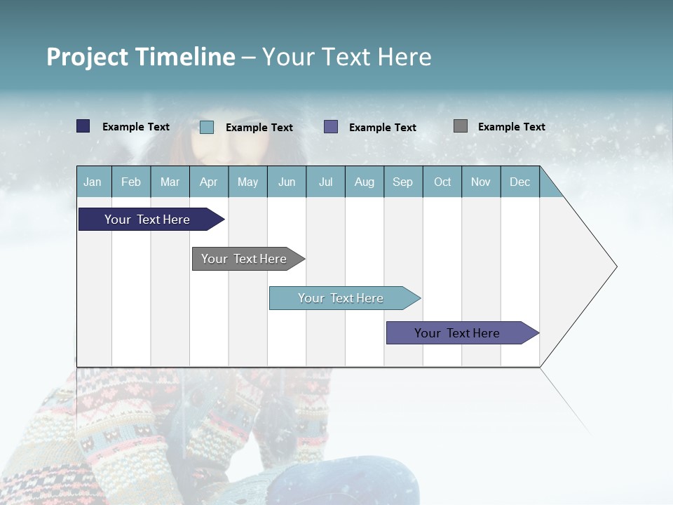 Cold Female Hands PowerPoint Template