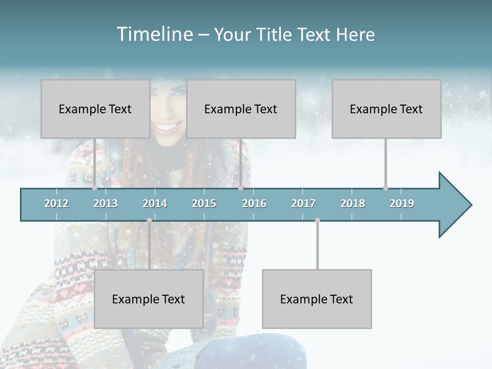 Cold Female Hands PowerPoint Template