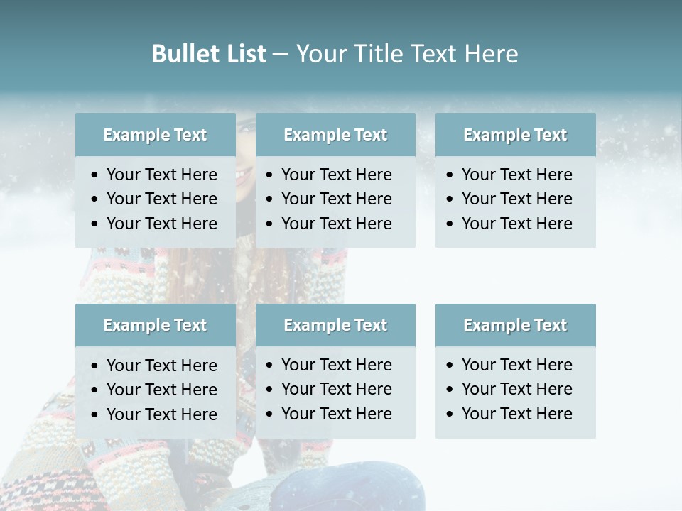 Cold Female Hands PowerPoint Template