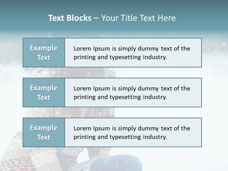 Cold Female Hands PowerPoint Template