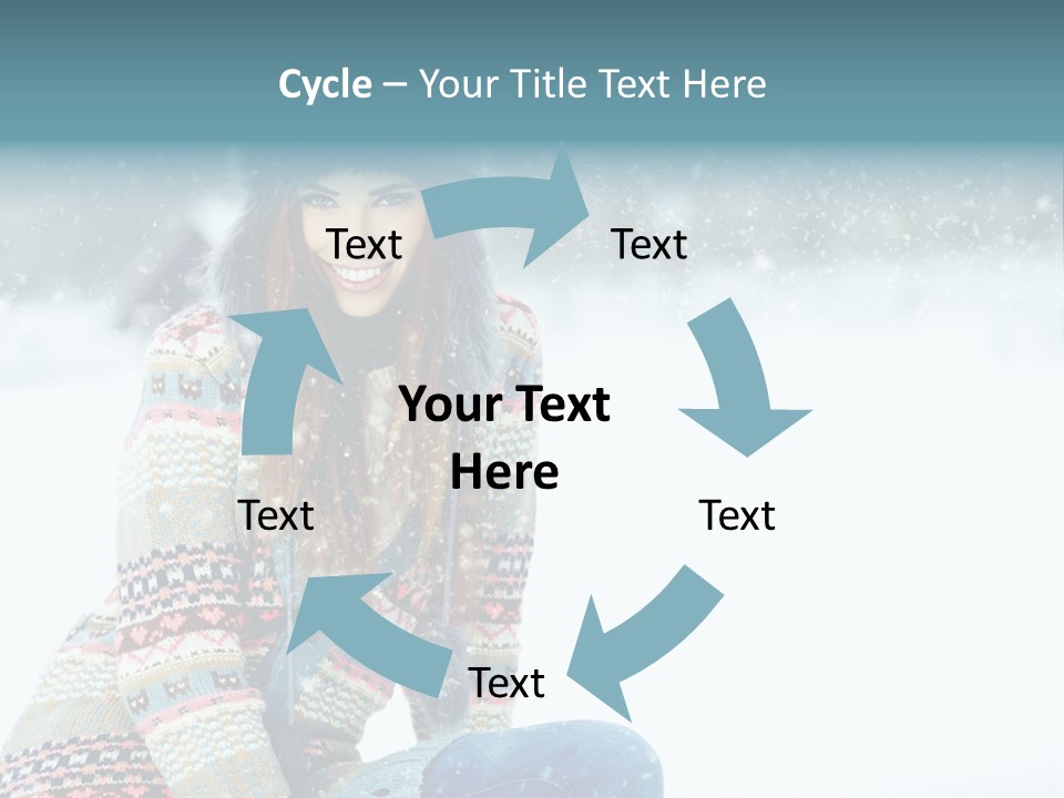 Cold Female Hands PowerPoint Template