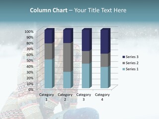 Cold Female Hands PowerPoint Template