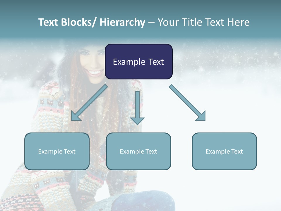Cold Female Hands PowerPoint Template