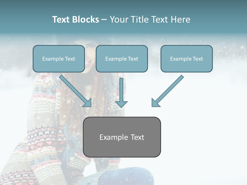 Cold Female Hands PowerPoint Template