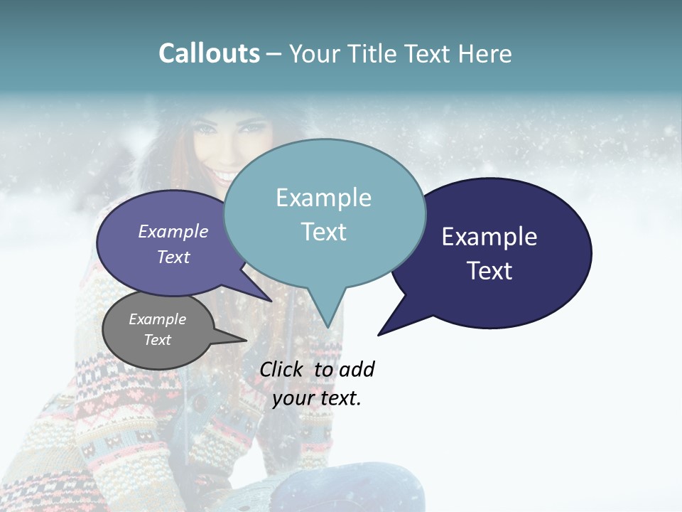 Cold Female Hands PowerPoint Template