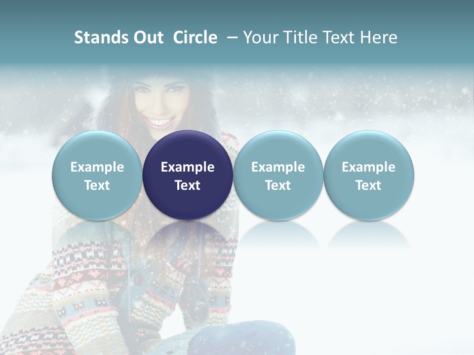 Cold Female Hands PowerPoint Template