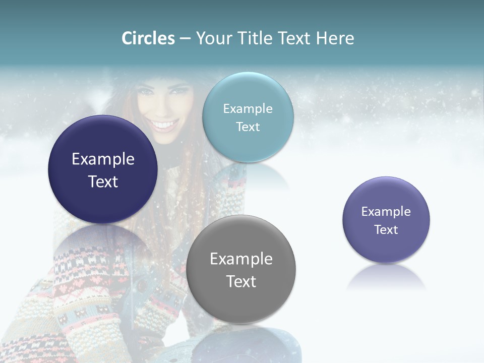 Cold Female Hands PowerPoint Template