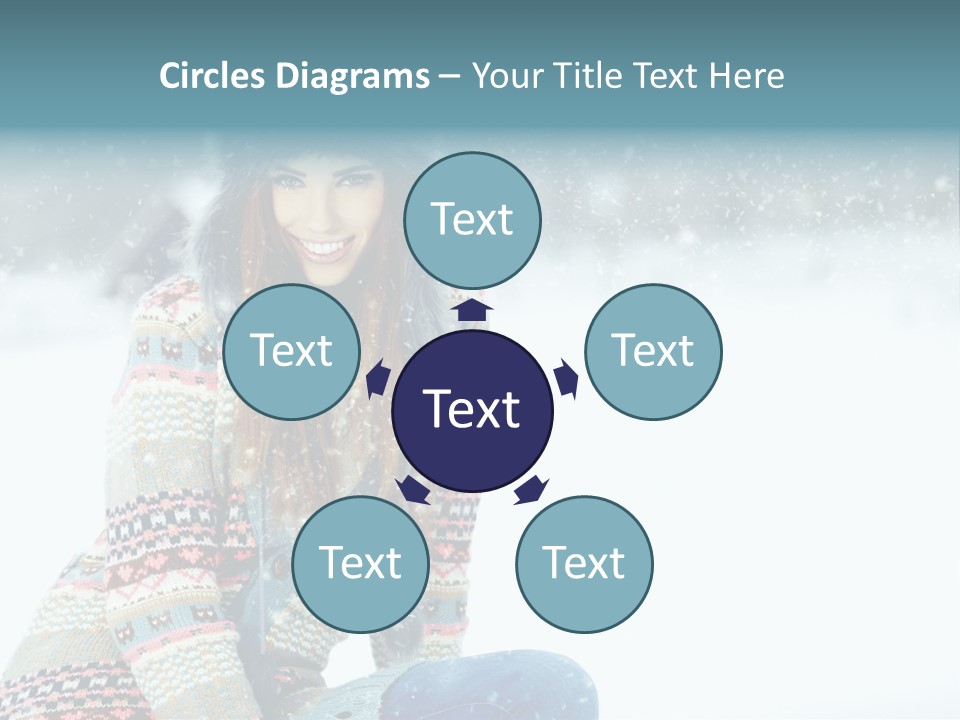 Cold Female Hands PowerPoint Template