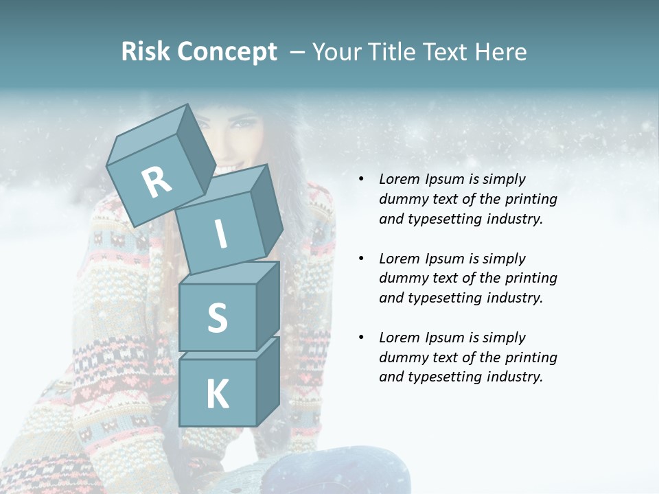 Cold Female Hands PowerPoint Template