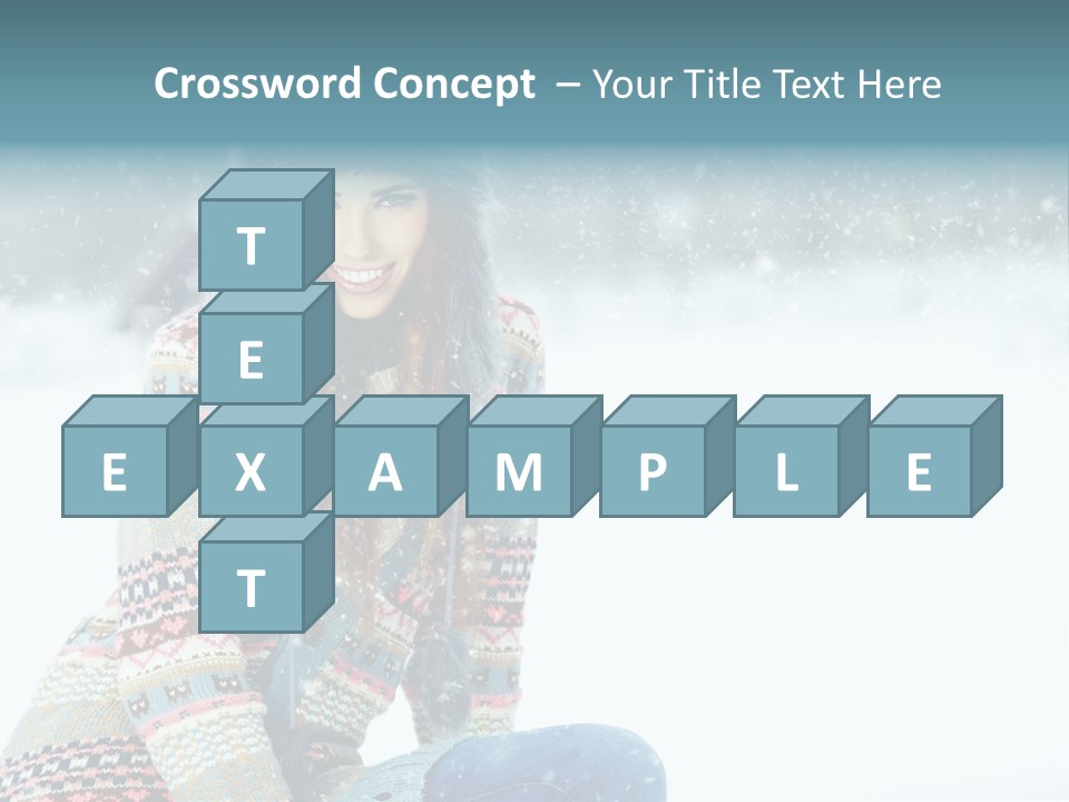 Cold Female Hands PowerPoint Template