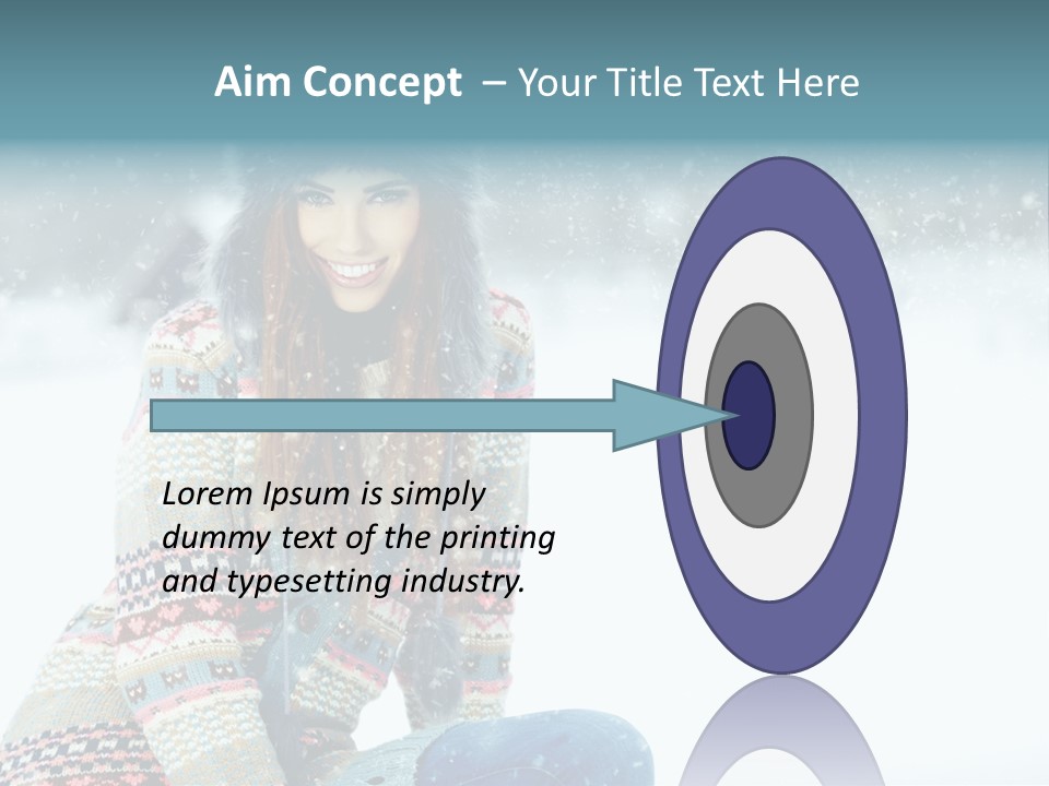 Cold Female Hands PowerPoint Template