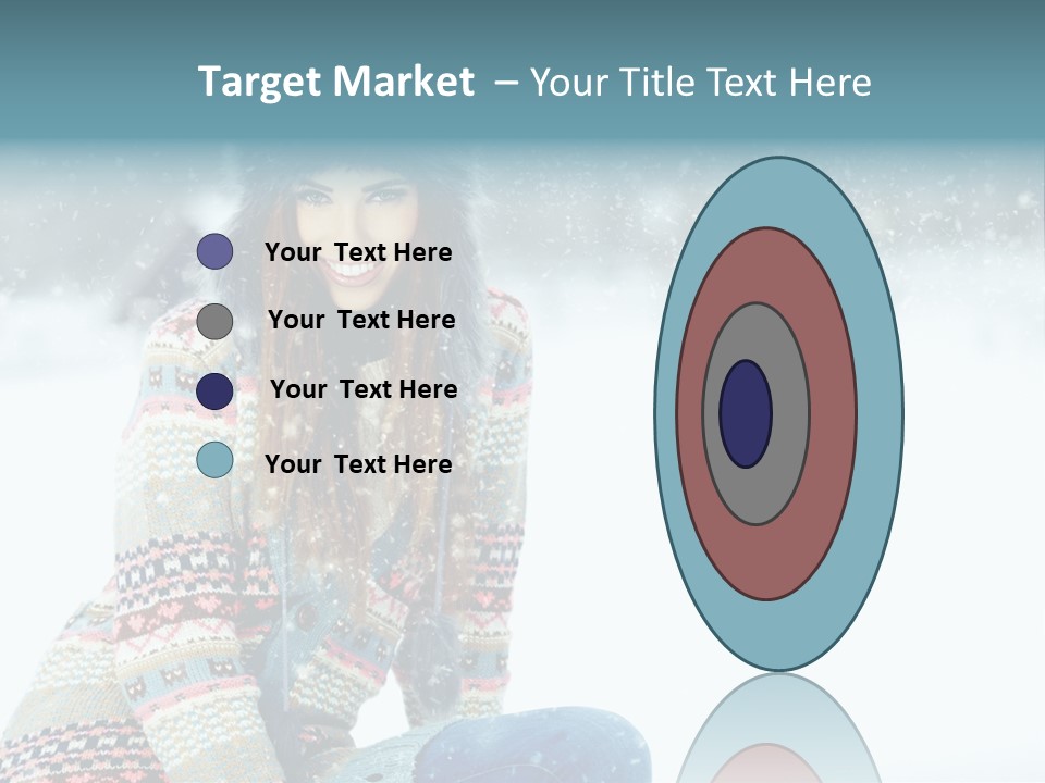 Cold Female Hands PowerPoint Template