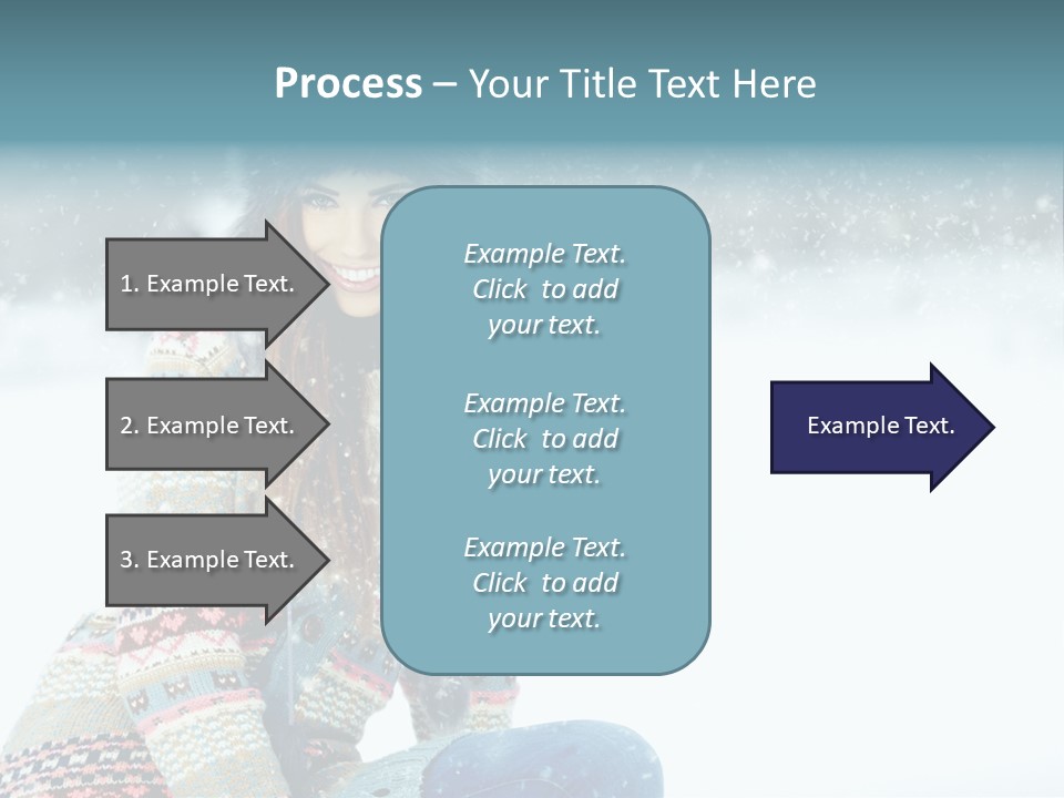 Cold Female Hands PowerPoint Template