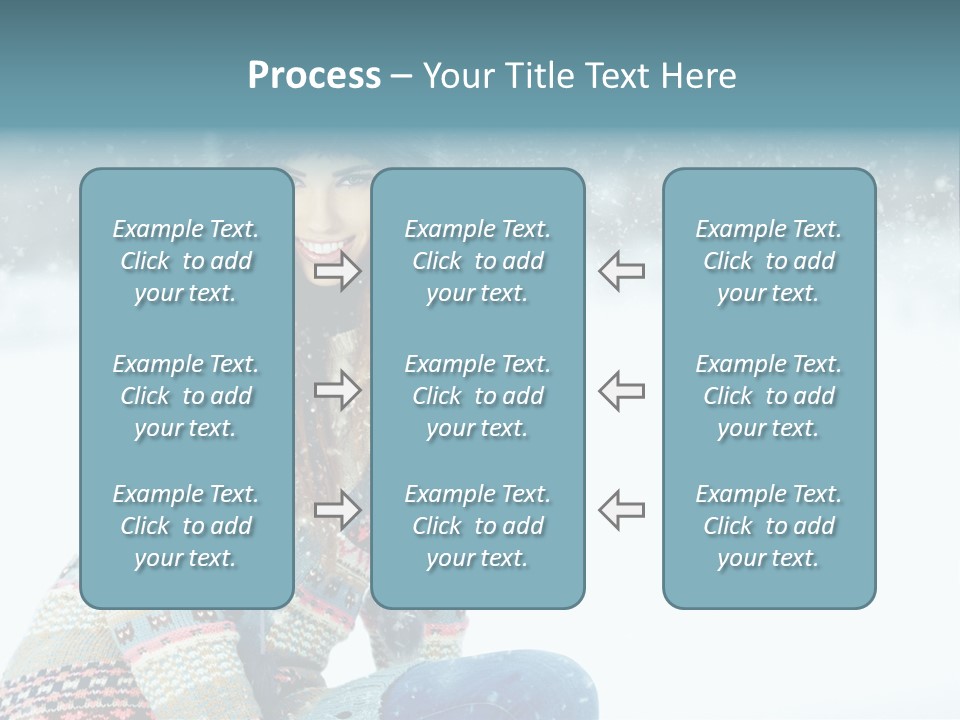 Cold Female Hands PowerPoint Template