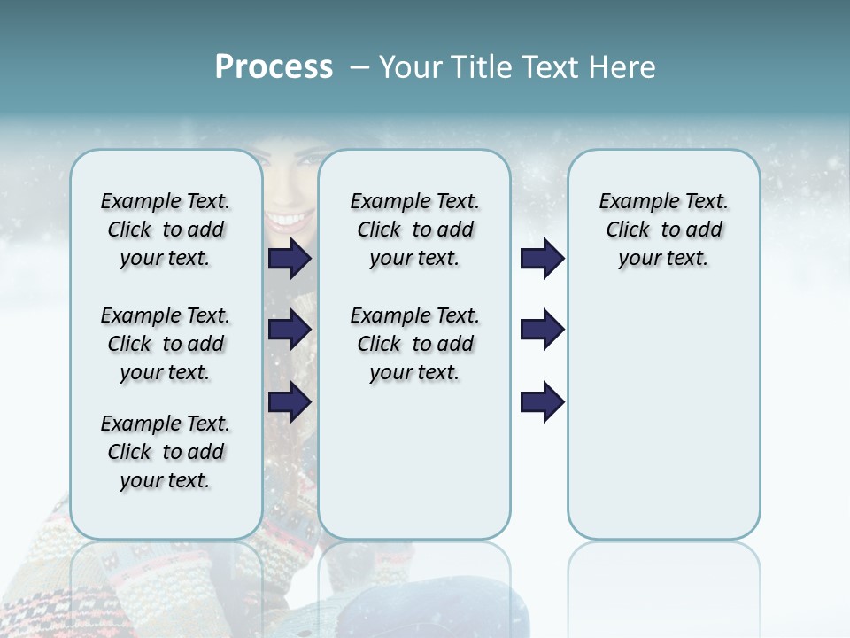 Cold Female Hands PowerPoint Template