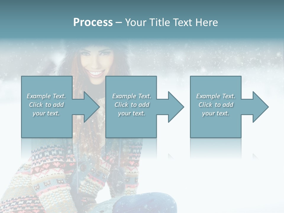 Cold Female Hands PowerPoint Template
