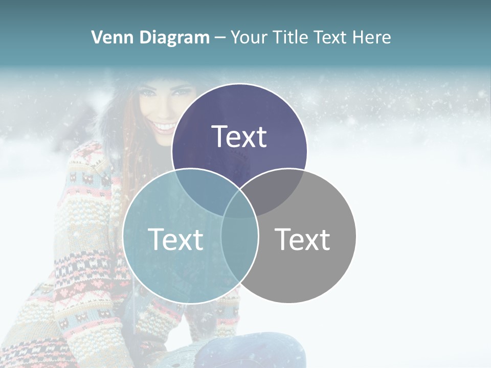 Cold Female Hands PowerPoint Template