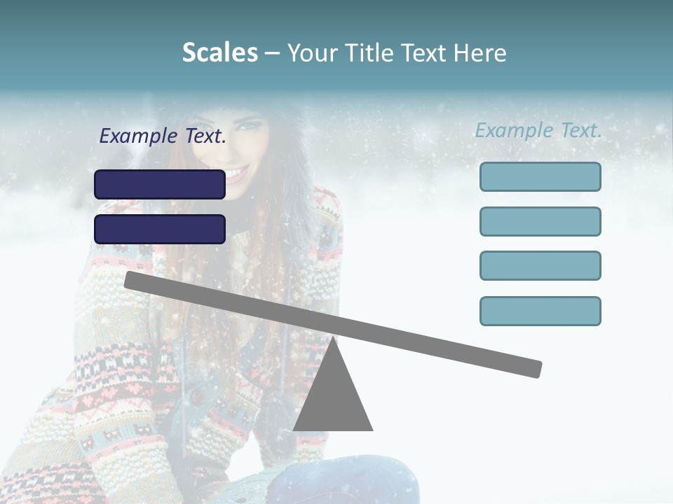 Cold Female Hands PowerPoint Template