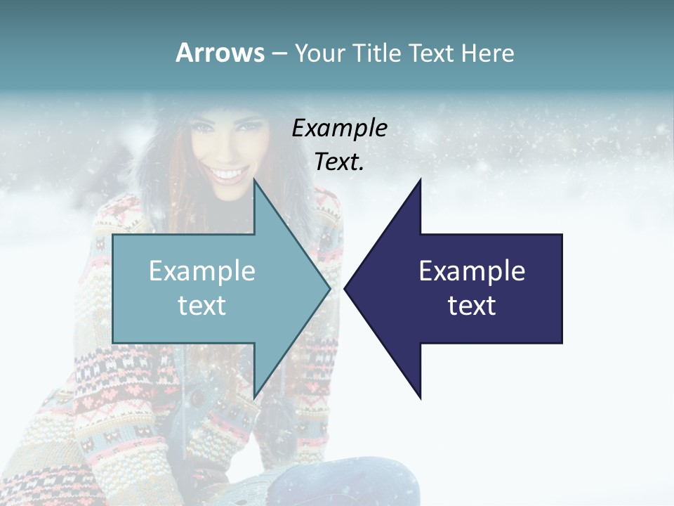 Cold Female Hands PowerPoint Template