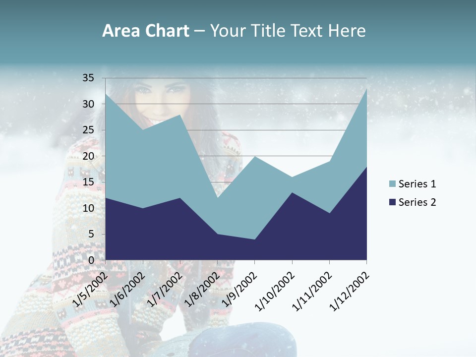 Cold Female Hands PowerPoint Template