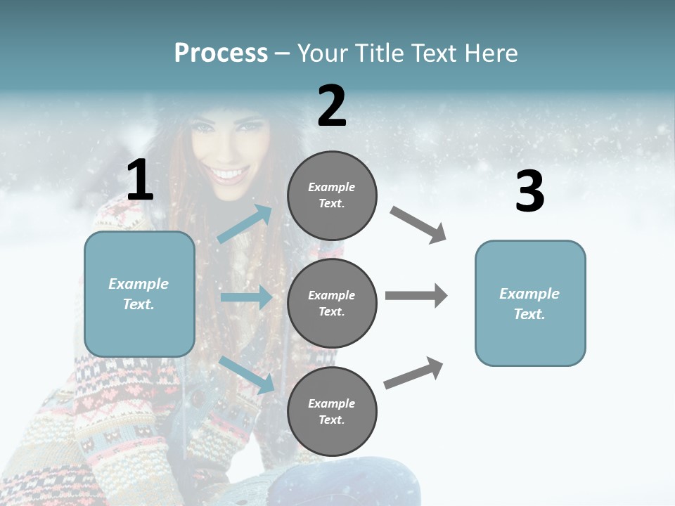 Cold Female Hands PowerPoint Template