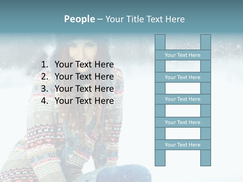 Cold Female Hands PowerPoint Template